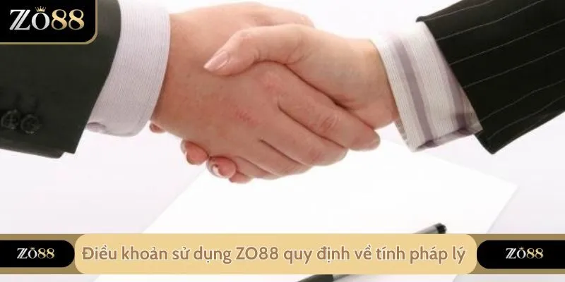 Điều khoản sử dụng ZO88 quy định về tính pháp lý của hội viên